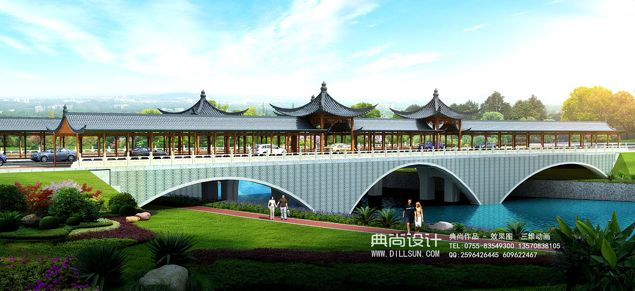 桥梁设计效果图