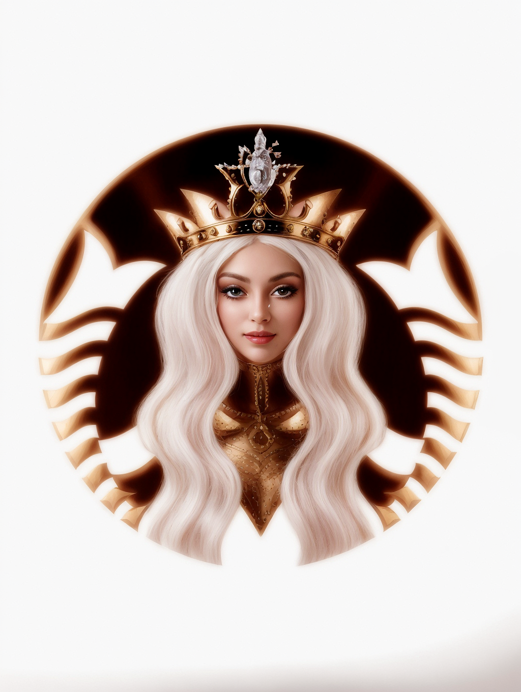 AI超级魔法:星巴克LOGO女神真人形象复活!