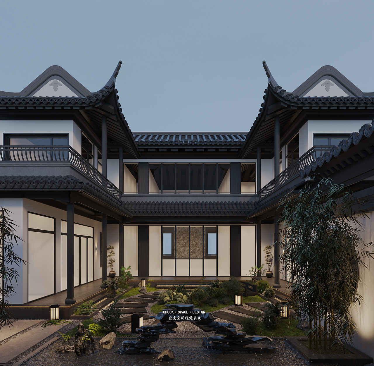 潮汕古建民居（图ZMzU0NTk0NTEy） - 家装设计 - 站酷设计师查克空间视觉表现原创素材 - 站酷ZCOOL