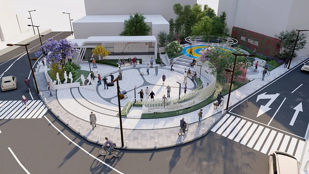 街角公園--概念公園（圖ZMzM2MTczMDky） - 景觀(guān)設(shè)計(jì) - 站酷設(shè)計(jì)師熙陸設(shè)計(jì)Tommy原創(chuàng)素材 - 站酷ZCOOL