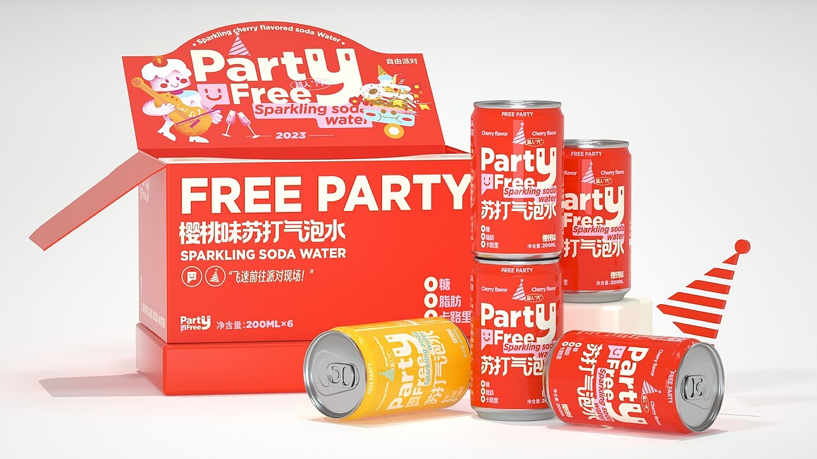  三口设计分享系列饮品乳制品包装食品包装设计