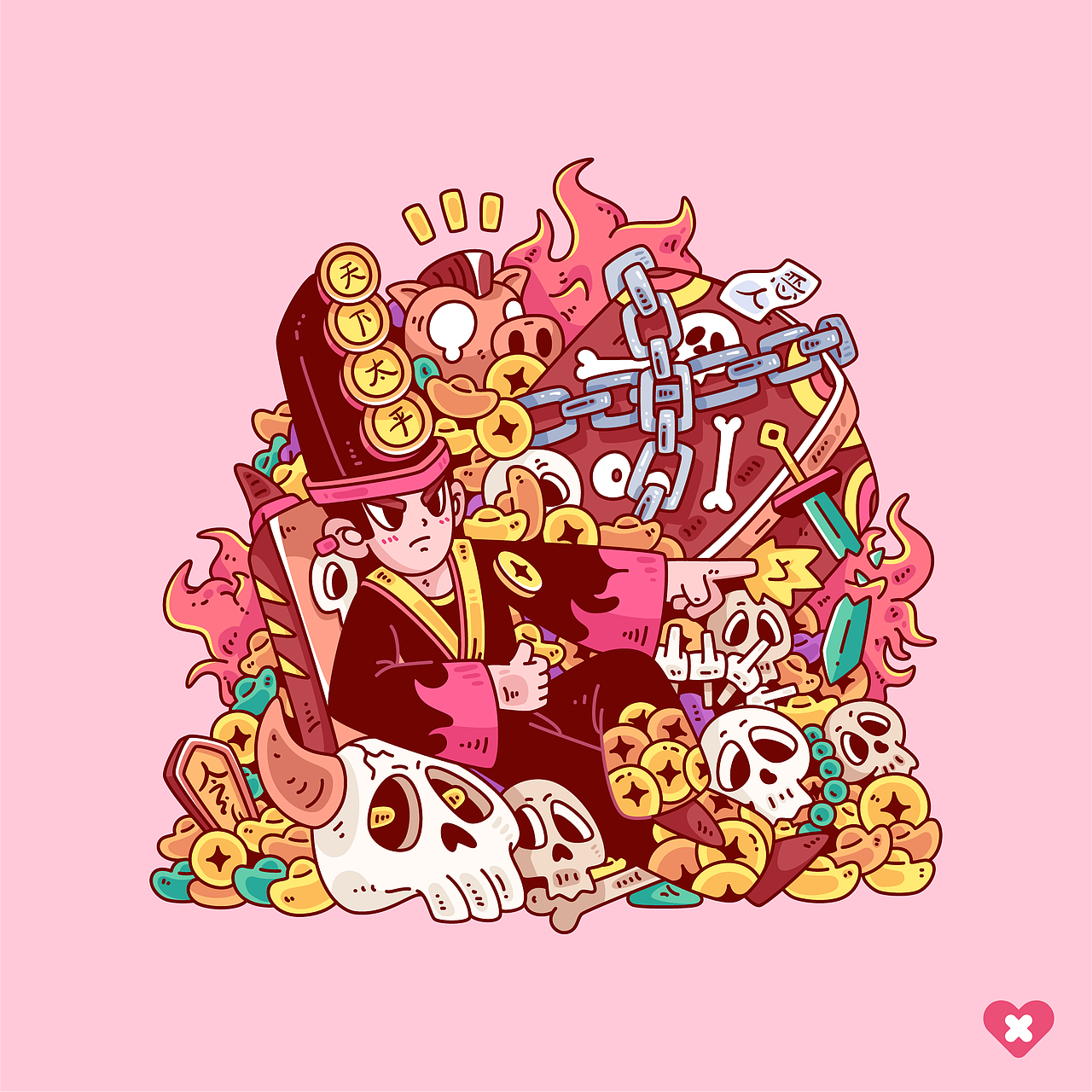 PINK SNOWWING VOL.1（图ZMzEwNzcxNjg0） - 新锐潮流插画 - 站酷设计师PinkSnowwing原创素材 - 站酷ZCOOL
