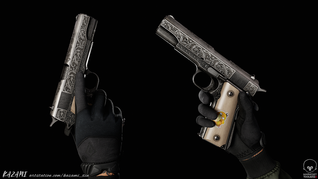 Colt M1911 雕花（图ZMzAzMDYyNjc2） - 机械/交通 - 站酷设计师kazami小鑫原创素材 - 站酷ZCOOL