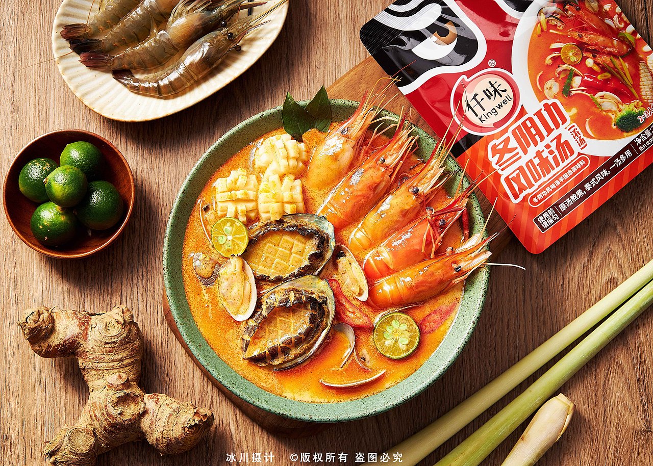 冬阴功汤拍摄 丨 ©冰川摄计