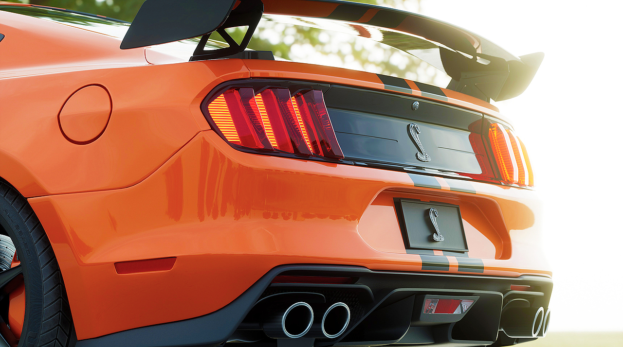 谢尔比野马GT500渲染