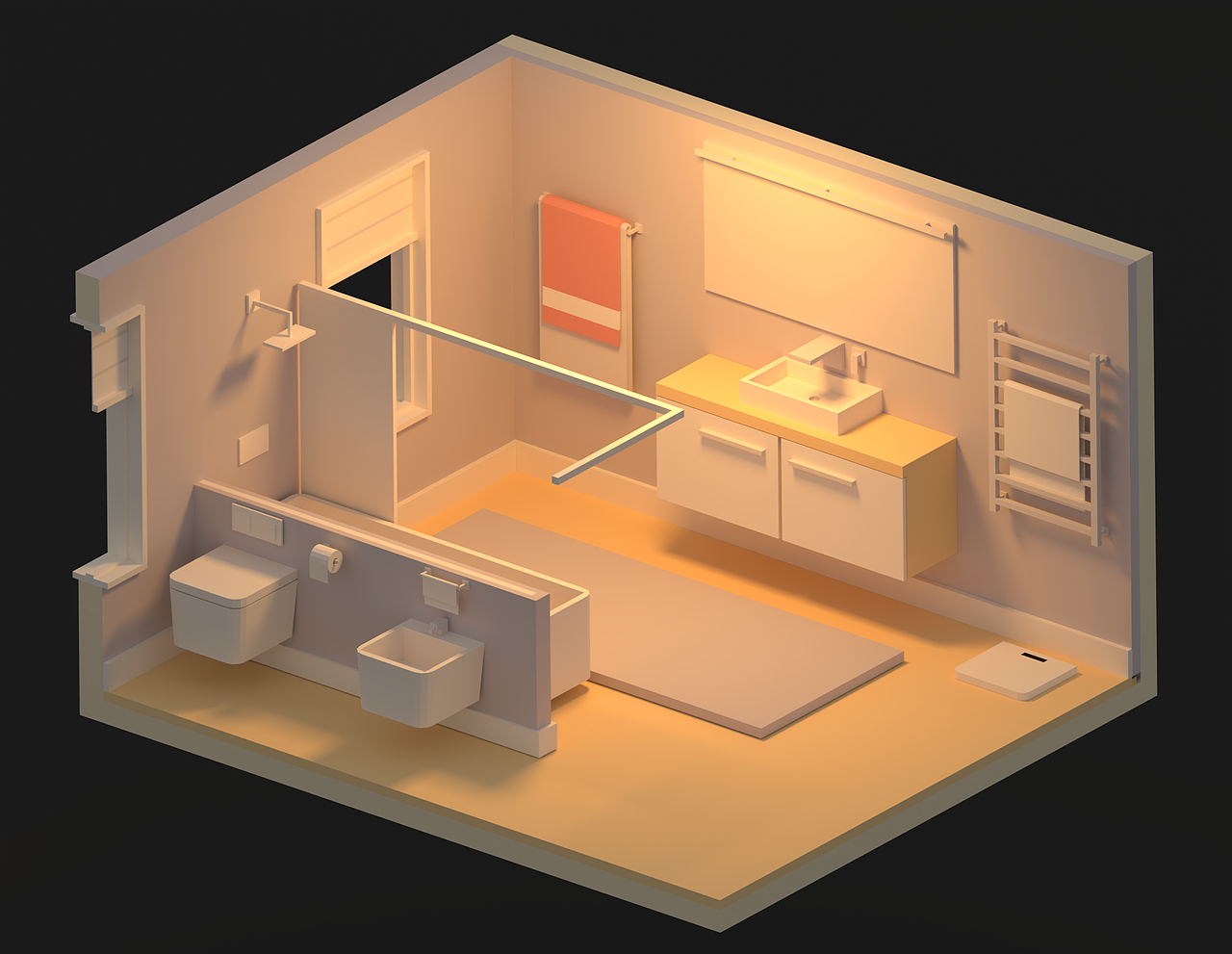 房间正交模型临摹