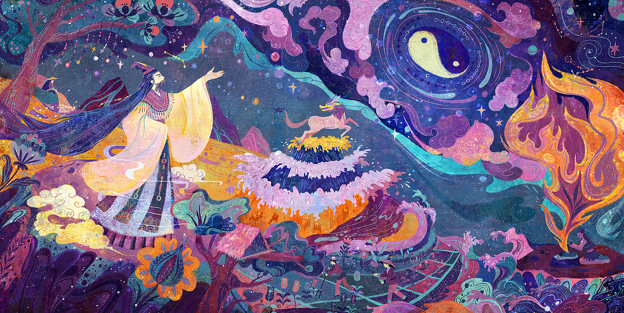 《中国神话与民间传说》系列（二）（图ZMzAzODkwNjI4） - 商业插画 - 站酷设计师琅圣轩原创素材 - 站酷ZCOOL