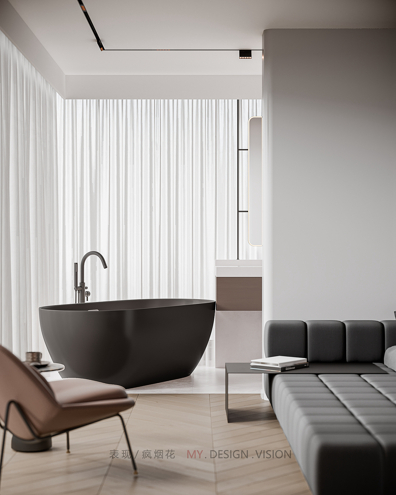 现代小套房（图ZMzAxMTM3NTI4） - 家装设计 - 站酷设计师疯烟花原创素材 - 站酷ZCOOL