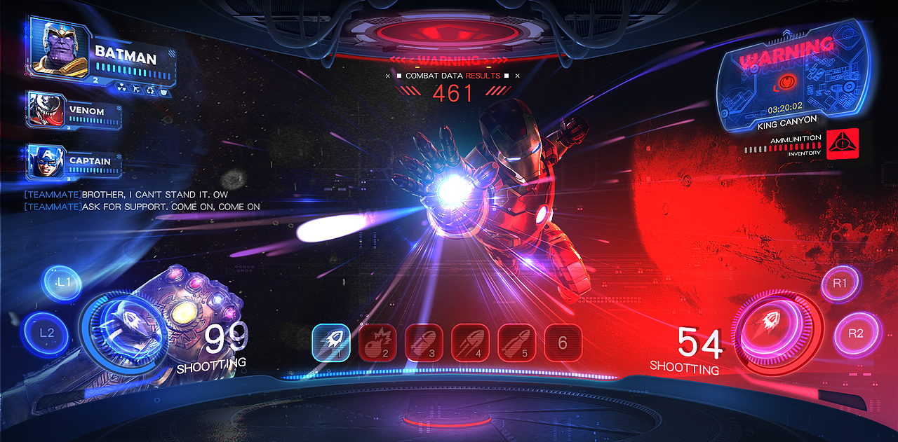 漫威战争：重载-- 一份7年前的重制Remake设计（图ZMzA1NjE1NDU2） - 游戏UI - 站酷设计师虎大UI原创素材 - 站酷ZCOOL