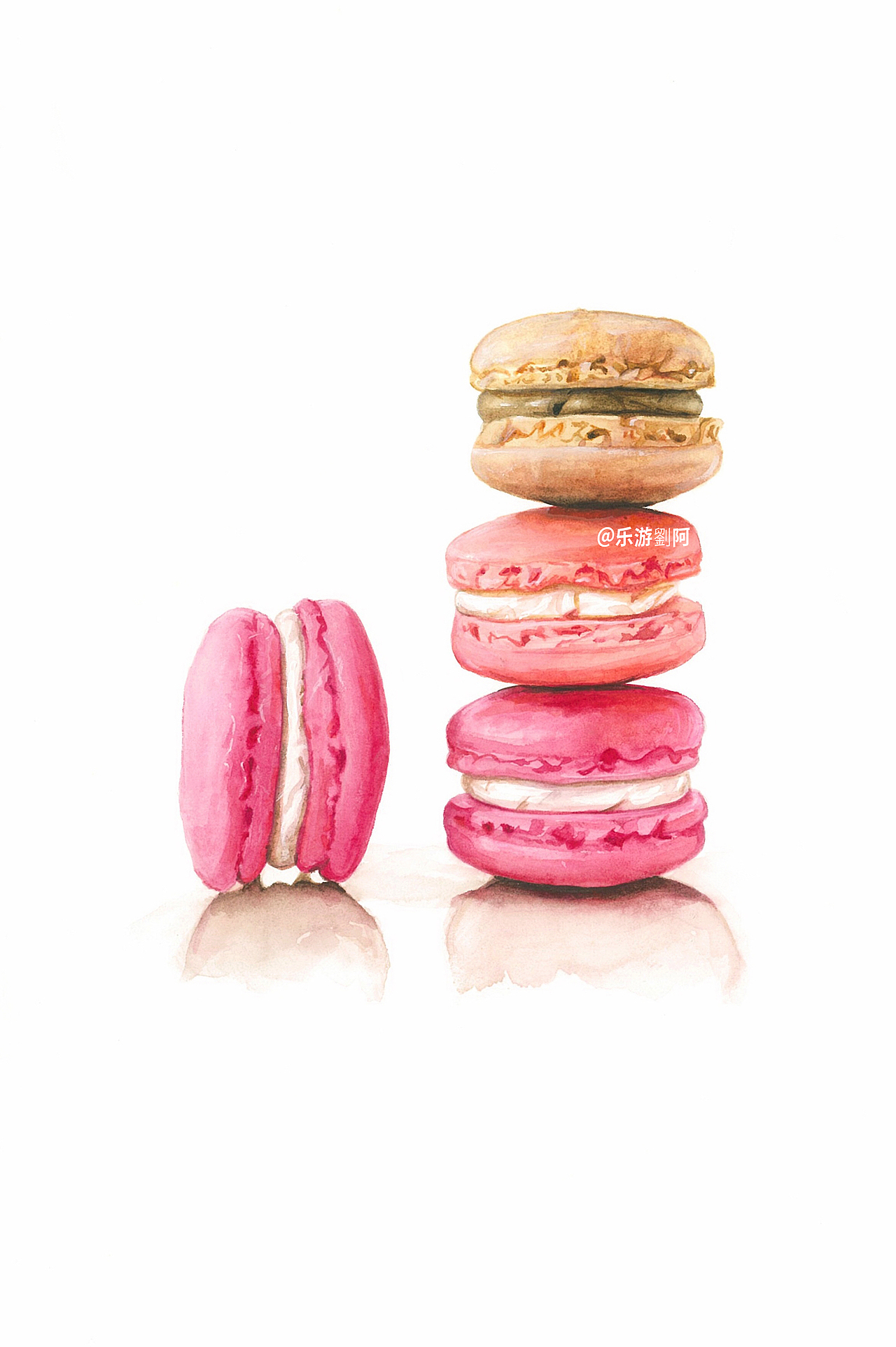 来一组“粉红”下午茶 ❥（图ZMzE3ODMyMTY0） - 绘画 - 站酷设计师乐游劉阿原创素材 - 站酷ZCOOL