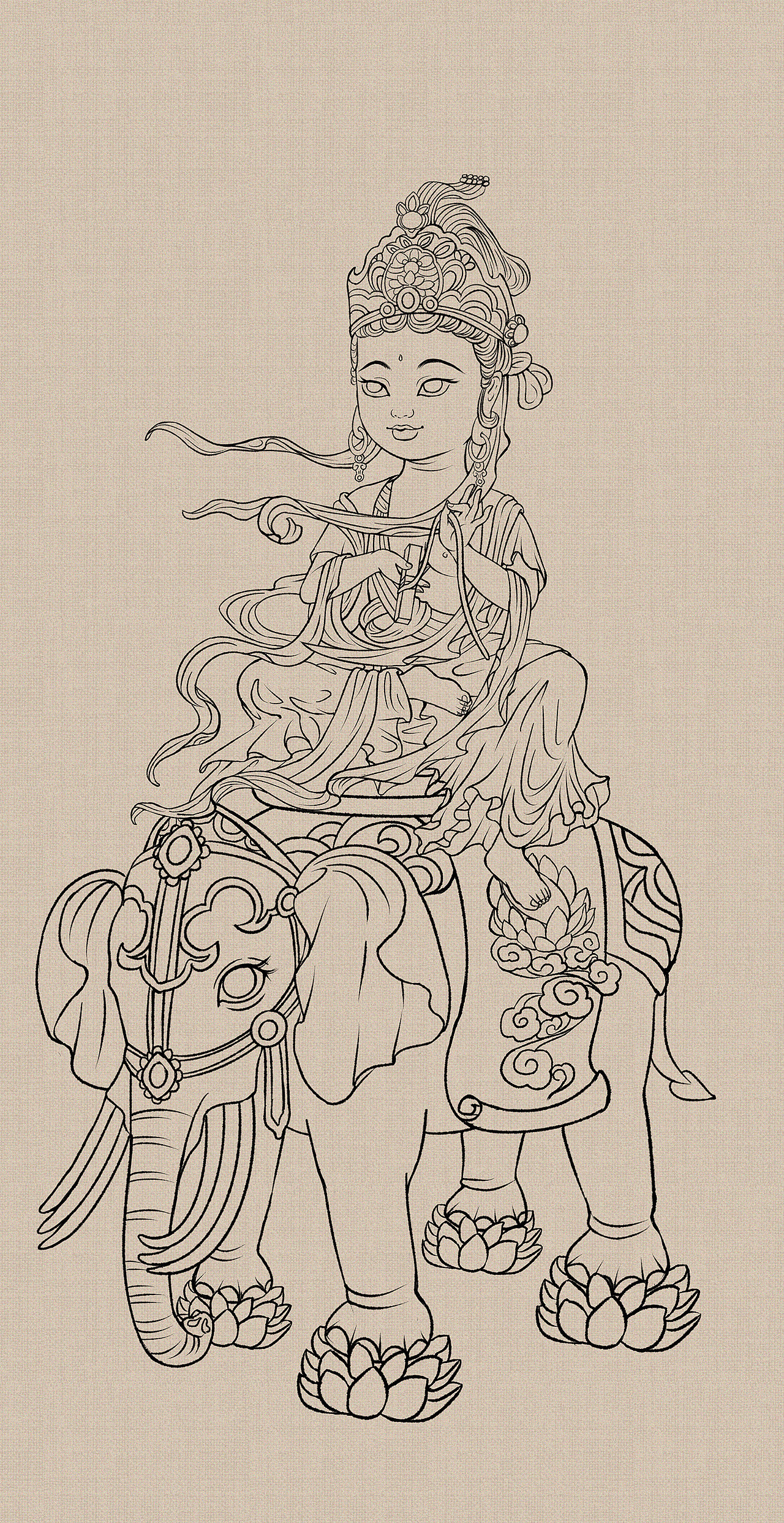 2024｜桃太萌的佛像画（图ZMzcwMDgyMjQ0） - 艺术插画 - 站酷设计师桃太萌原创素材 - 站酷ZCOOL