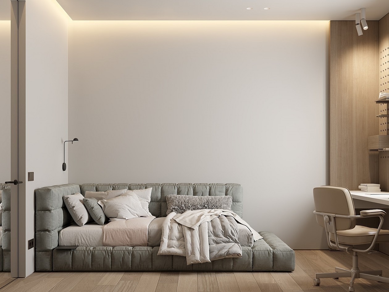 简约,配色舒适—奶油侘寂风