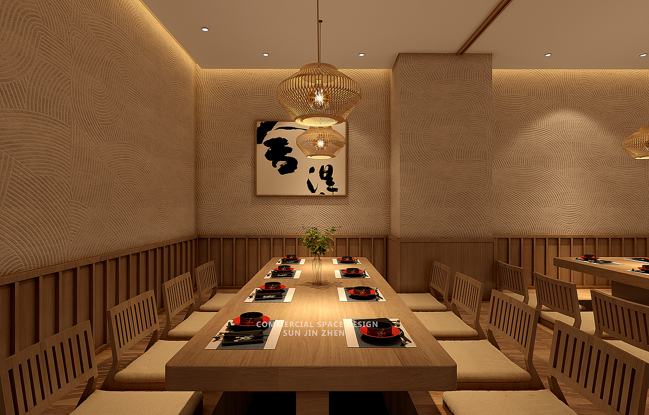 北京西红星美凯龙九胜龍日料店（图ZMzU0NzY1OTQ4） - 酒店餐饮设计 - 站酷设计师魔方BoX原创素材 - 站酷ZCOOL