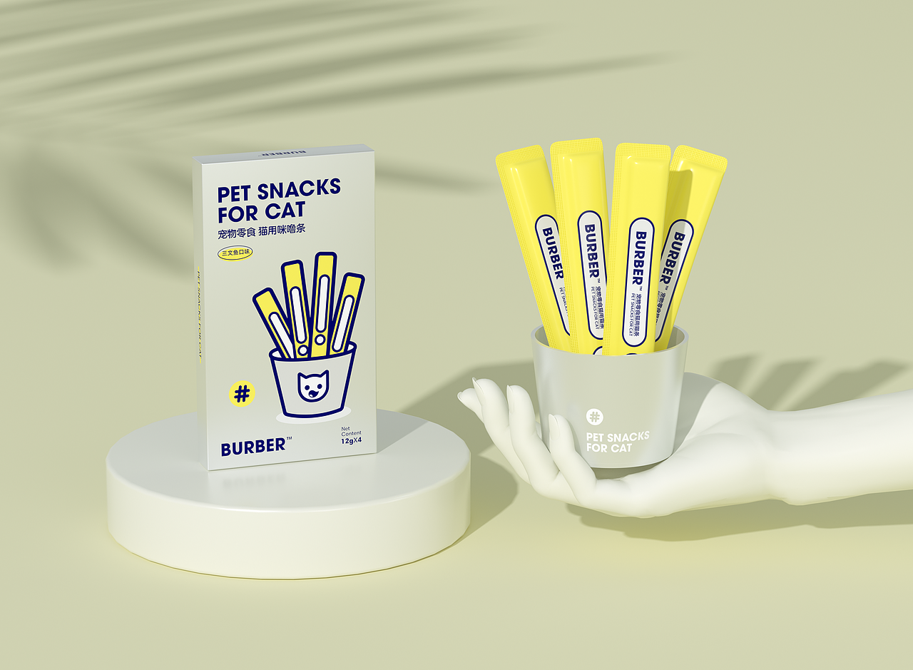 宠物食品 |猫 品牌 包装设计 猫条 零食（图ZMzAwNzA2NjQ4） - 包装 - 站酷设计师大臣品牌设计原创素材 - 站酷ZCOOL