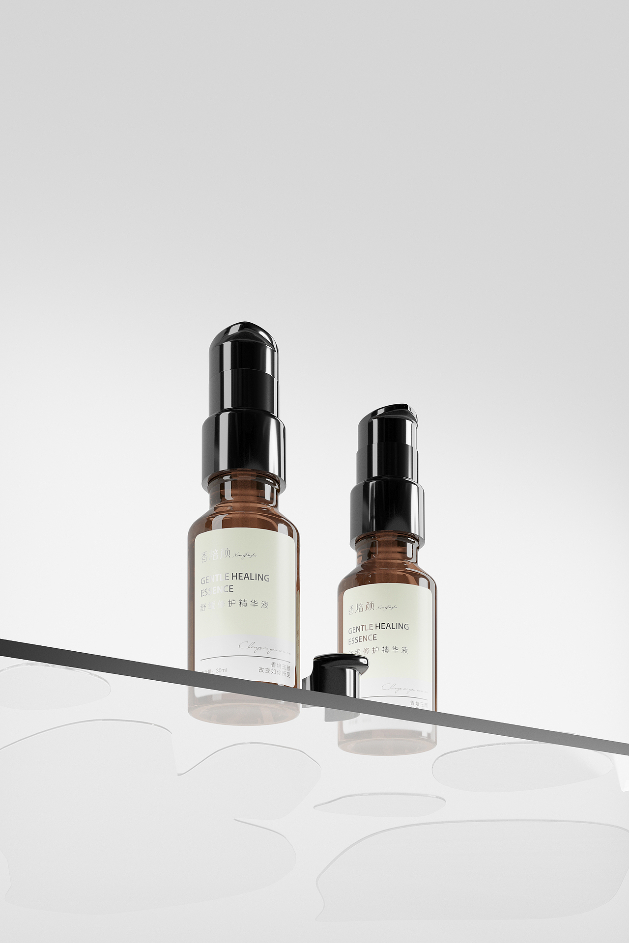 护肤化妆品模型渲染