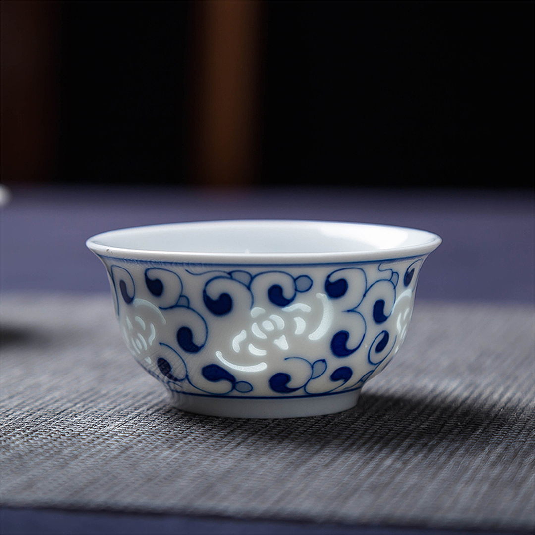 景德镇手绘青花玲珑茶具套组（图ZMzAzMDcyMTcy） - 产品摄影 - 站酷设计师鸿霖厨卫原创素材 - 站酷ZCOOL