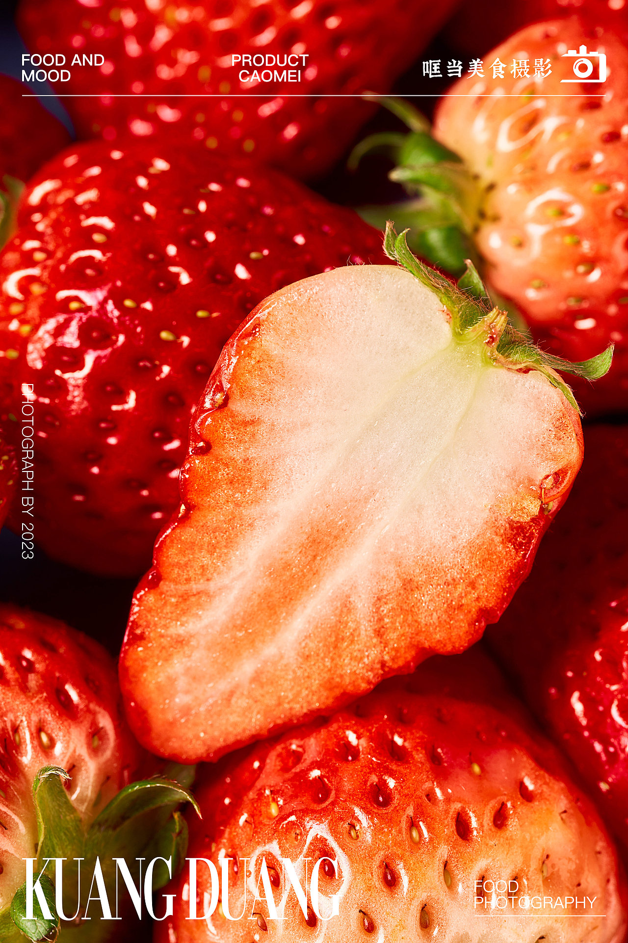 美食摄影｜草莓🍓｜创意摄影｜微距摄影（图ZMzM2ODEwNzM2） - 美食摄影 - 站酷设计师哐当美食摄影原创素材 - 站酷ZCOOL