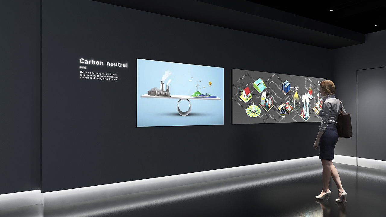 上海某智能智造企业暗黑系展厅设计（图ZMzM1ODI1MDI4） - 展陈设计 - 站酷设计师TOUCH拓设空间原创素材 - 站酷ZCOOL