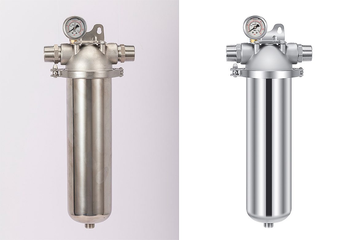 不锈钢净水器产品摄影精修