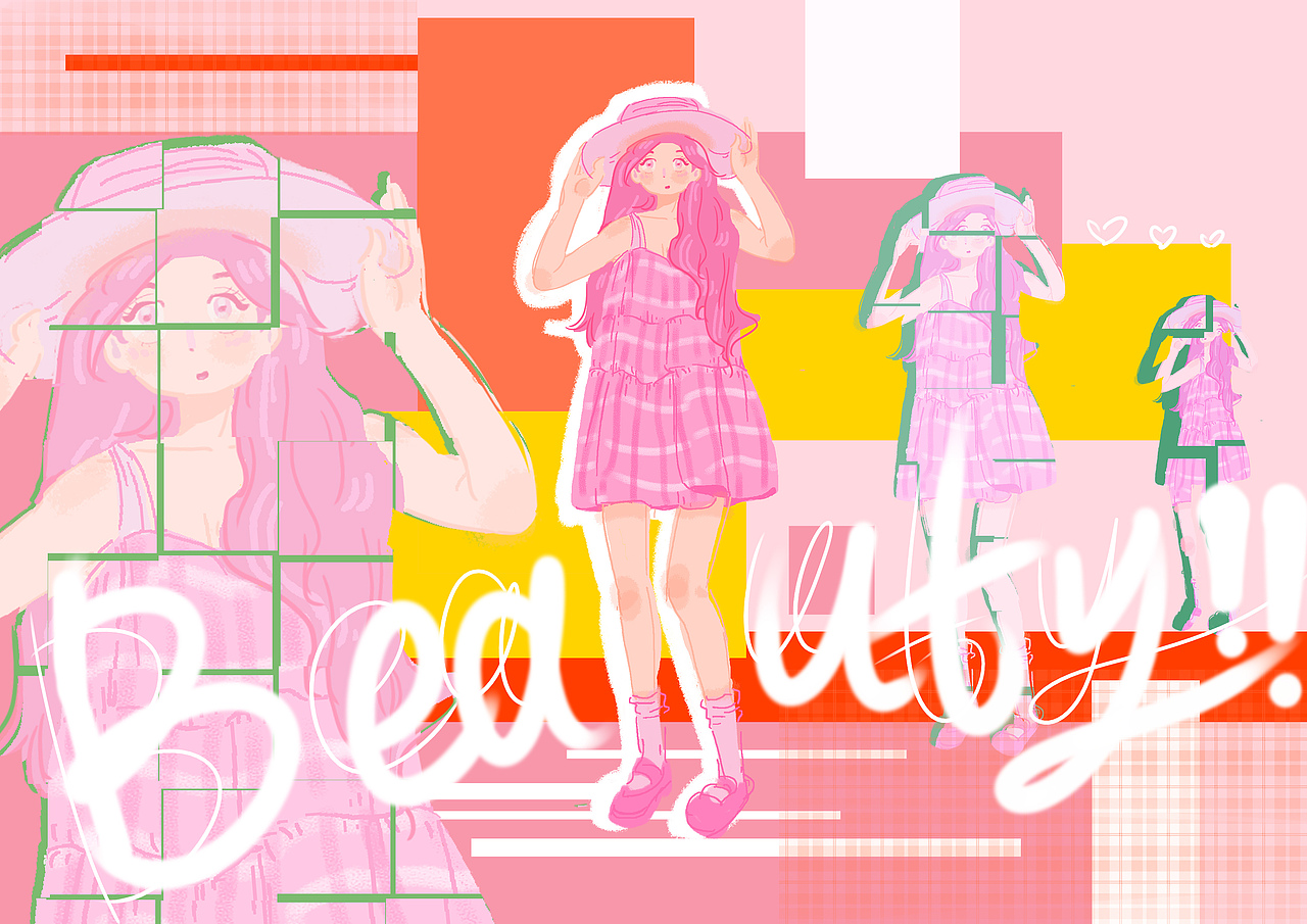 粉红色的回忆（图ZMzA5MjM5MDky） - 商业插画 - 站酷设计师白菜爱吃豆腐鱼原创素材 - 站酷ZCOOL