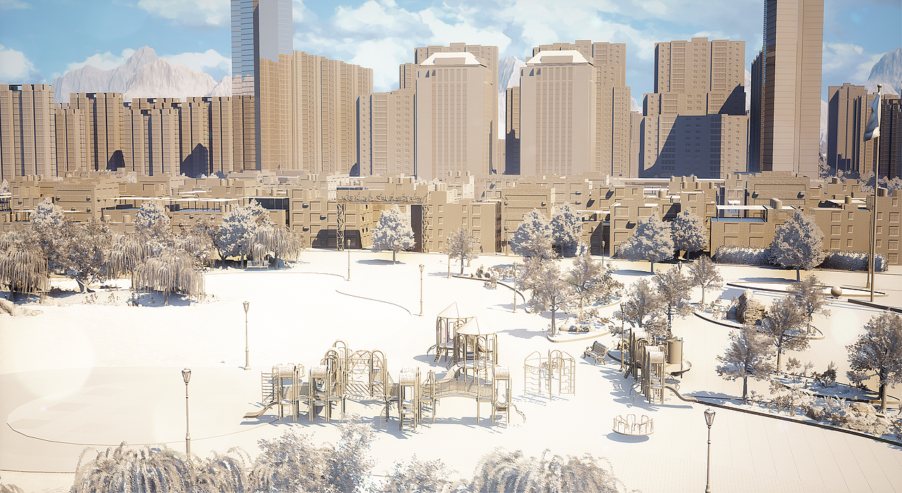 UE4/UE5 虚拟搭建城市-数字孪生-大城市场景（图ZMzE2MDUyMjEy） - 建筑/空间 - 站酷设计师CG繁华原创素材 - 站酷ZCOOL