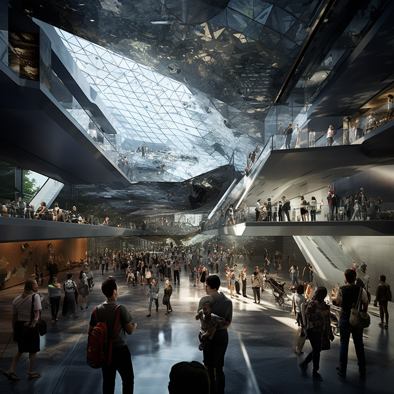 未来文化中心建筑空间概念 (元宇宙)