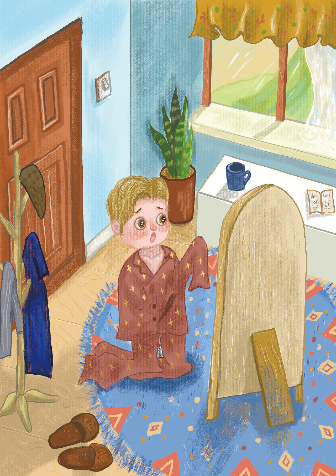 愿望的实现图书内页插画