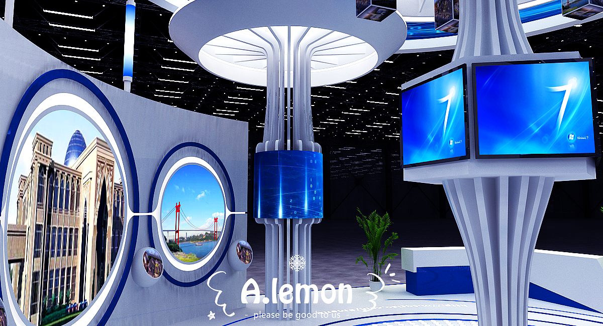 科技感展位效果图