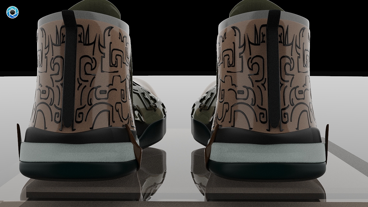 青铜器元素球鞋（图ZMzE2Nzg1NDcy） - 鞋履设计 - 站酷设计师Z58821927原创素材 - 站酷ZCOOL