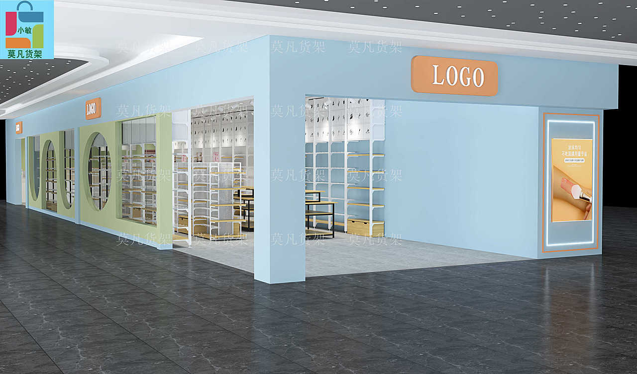 新颖精品百货店货架可定做-宝鸡百货店中岛柜货架