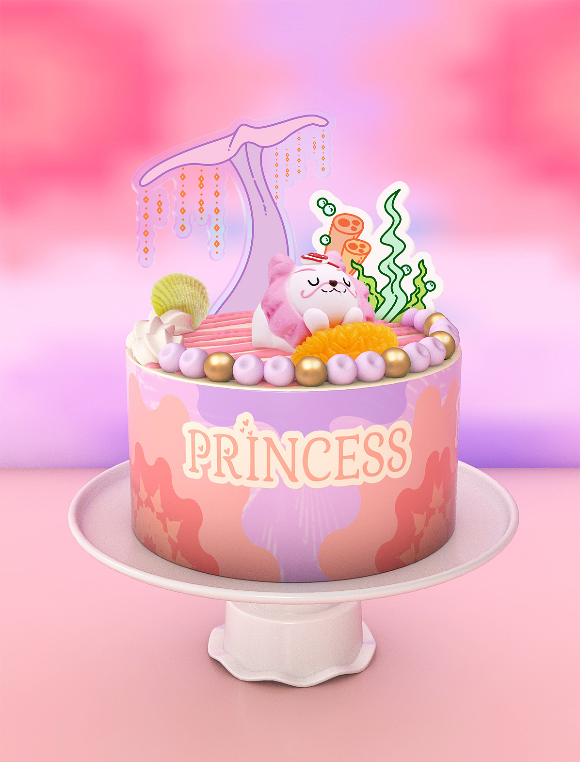 蛋糕效果图设计 / Cake Design