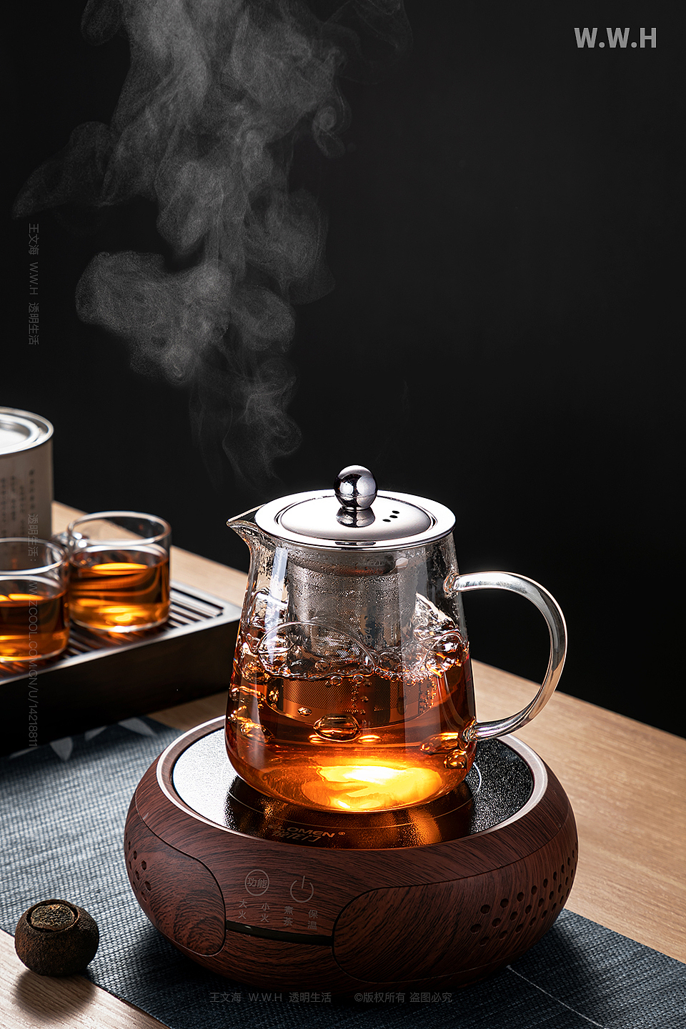 玻璃茶具| 茶盘 | 茶壶 | 茶杯 | 茶具 | 饮具（图ZMzM2NjE5Mzky） - 产品摄影 - 站酷设计师王文海原创素材 - 站酷ZCOOL