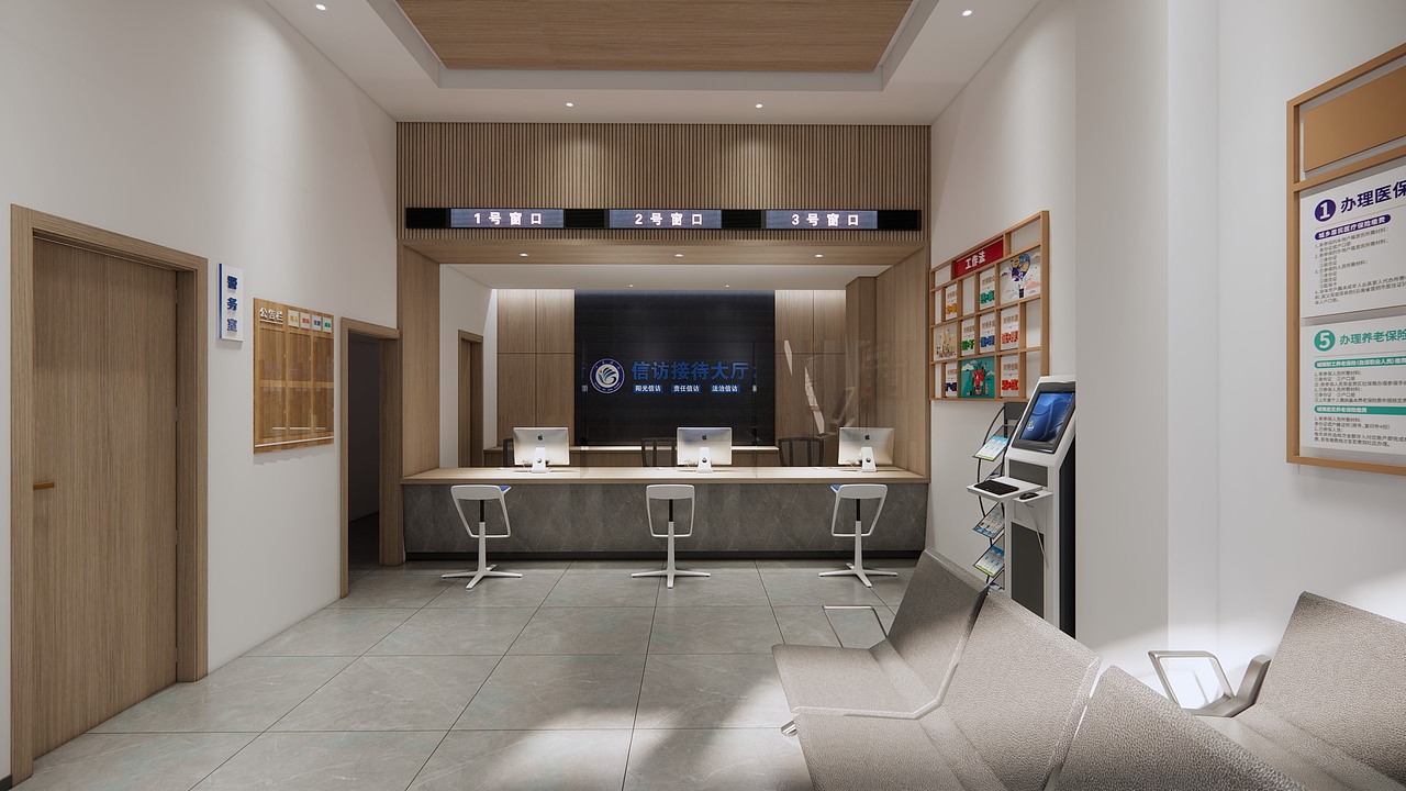 信访服务大厅（图ZMzM5NDY1ODI4） - 其他空间 - 站酷设计师川谷空间设计原创素材 - 站酷ZCOOL