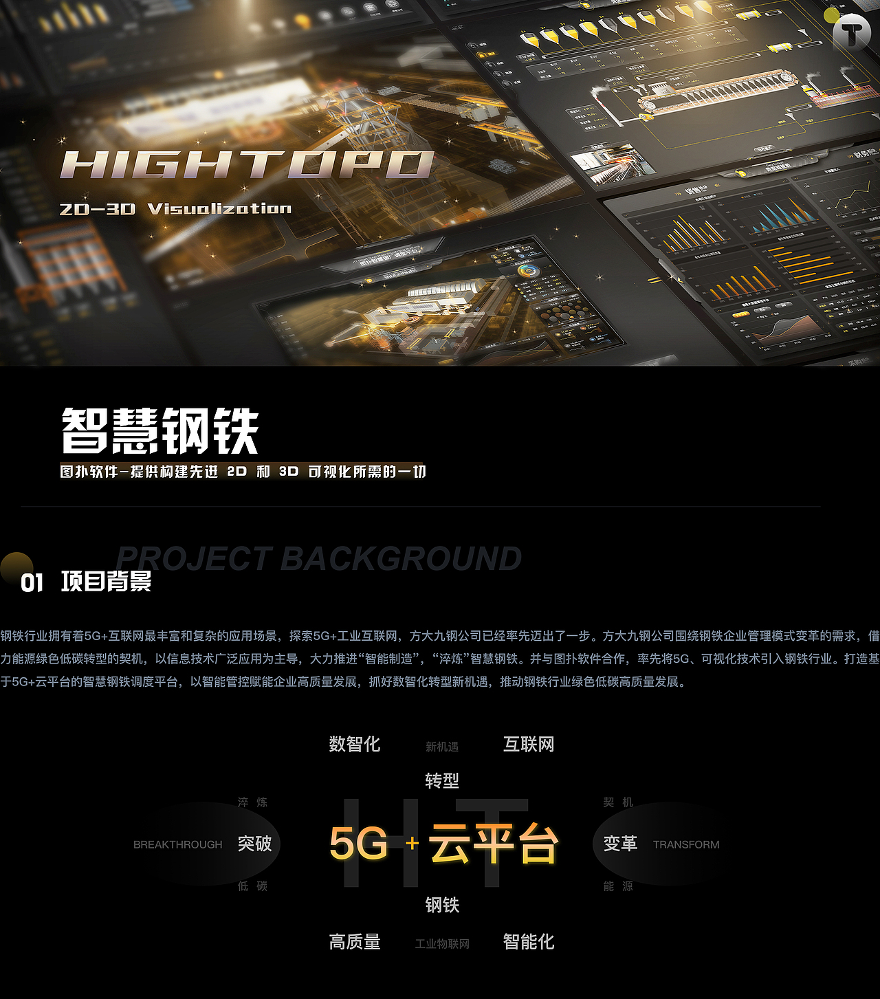 工艺流程 | 智慧钢厂数字孪生，三维可视化一屏监控