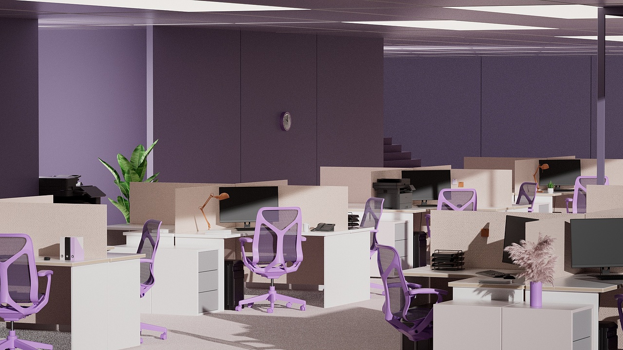 C4D动态产品视频(练习九)-办公室