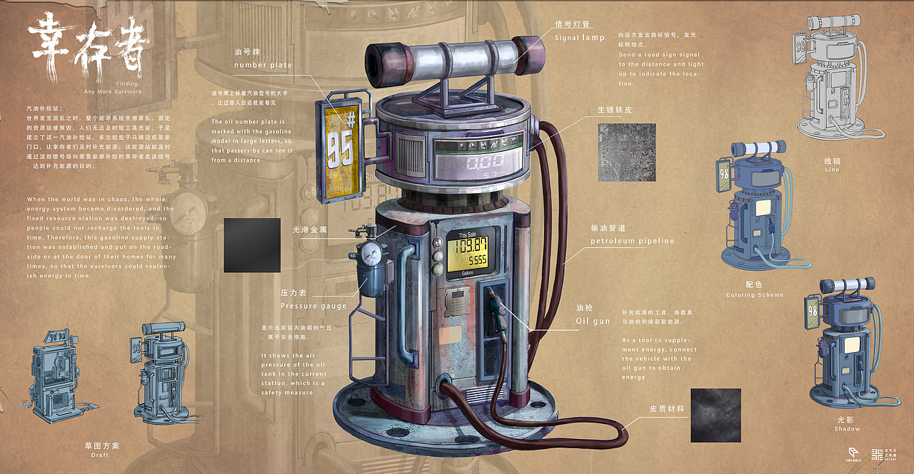 《幸存者》单体道具 | 北斗北学馆·进阶班学员作品（图ZMzMzOTY0MTY0） - 概念设定 - 站酷设计师北斗北学馆原创素材 - 站酷ZCOOL