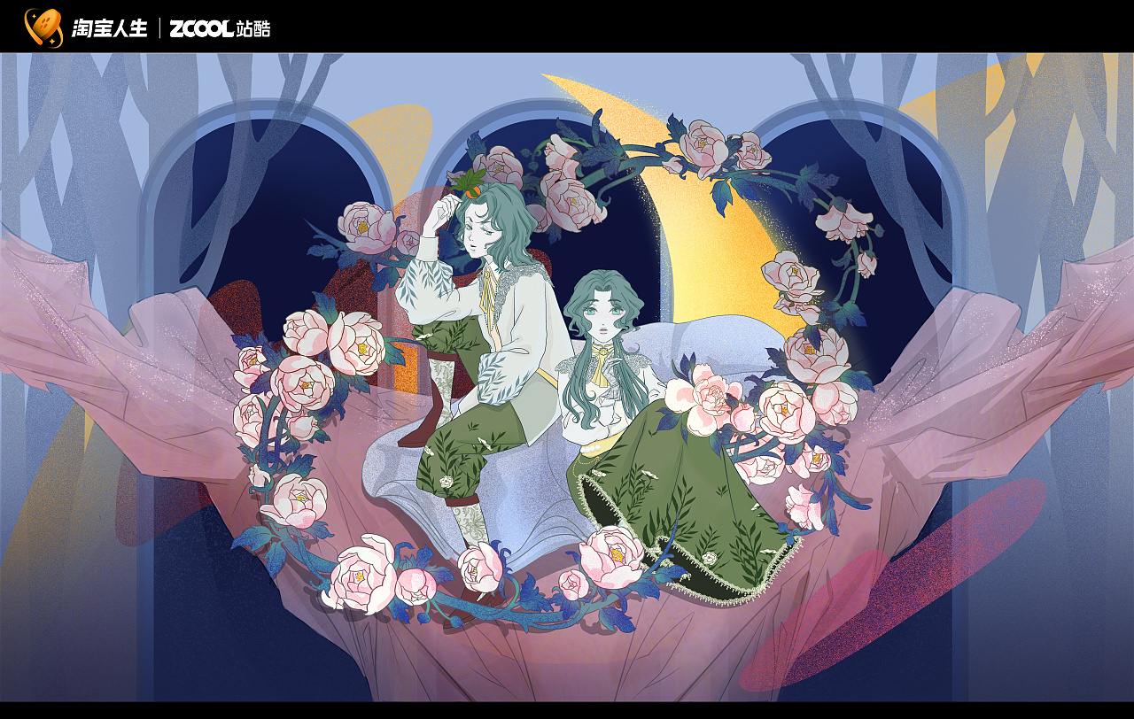 淘宝人生x西方名画 维纳斯的诞生（图ZMzIzMDUxMzY4） - 商业插画 - 站酷设计师扑满原创素材 - 站酷ZCOOL