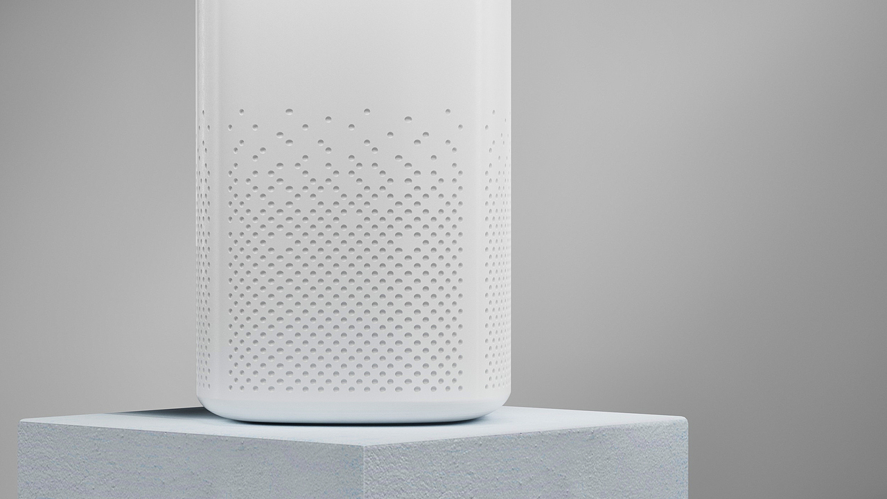 产品建模渲染-小爱音箱