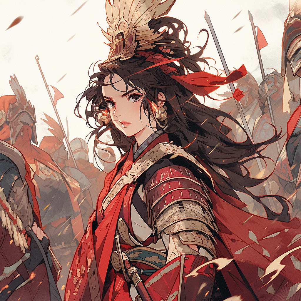 古代红衣将军2（图ZMzU5OTM3NDQ0） - AI作品 - 站酷设计师娜娜鱼是鱼娜娜原创素材 - 站酷ZCOOL