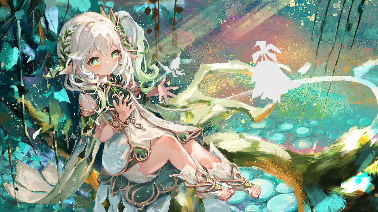 纳西妲（图ZMzU0MDU5NDk2） - 艺术插画 - 站酷设计师雪舟_原创素材 - 站酷ZCOOL