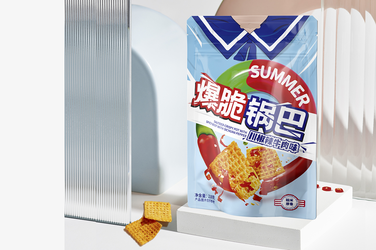 新馋派爆脆锅巴（图ZMzI0NTE1Mzky） - 包装 - 站酷设计师赤川品牌设计原创素材 - 站酷ZCOOL
