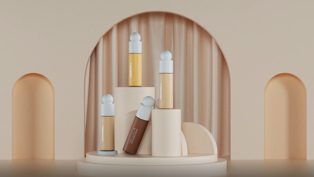 遮瑕粉底液动画练习