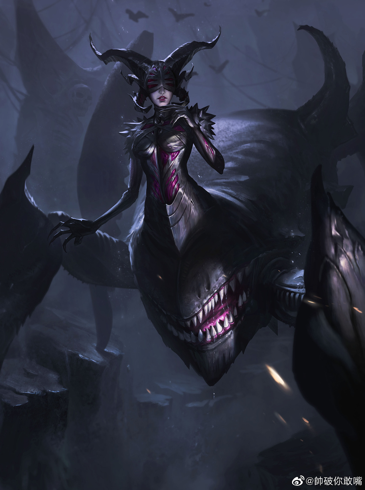 MTG-Sheoldred (fan art)（图ZMzI2OTYxMzY0） - 游戏原画 - 站酷设计师帥破原创素材 - 站酷ZCOOL