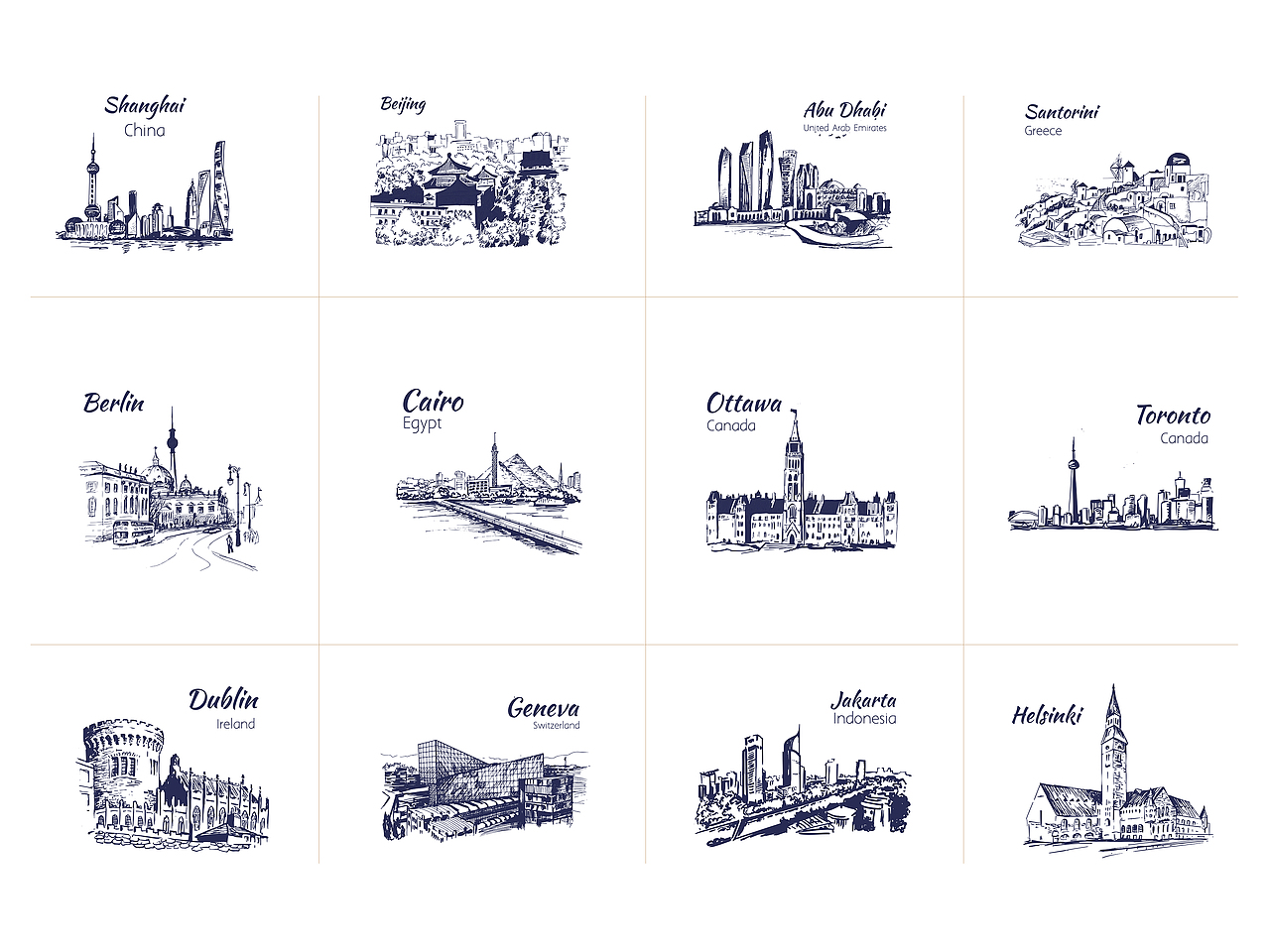 跨境支付2022年手绘台历