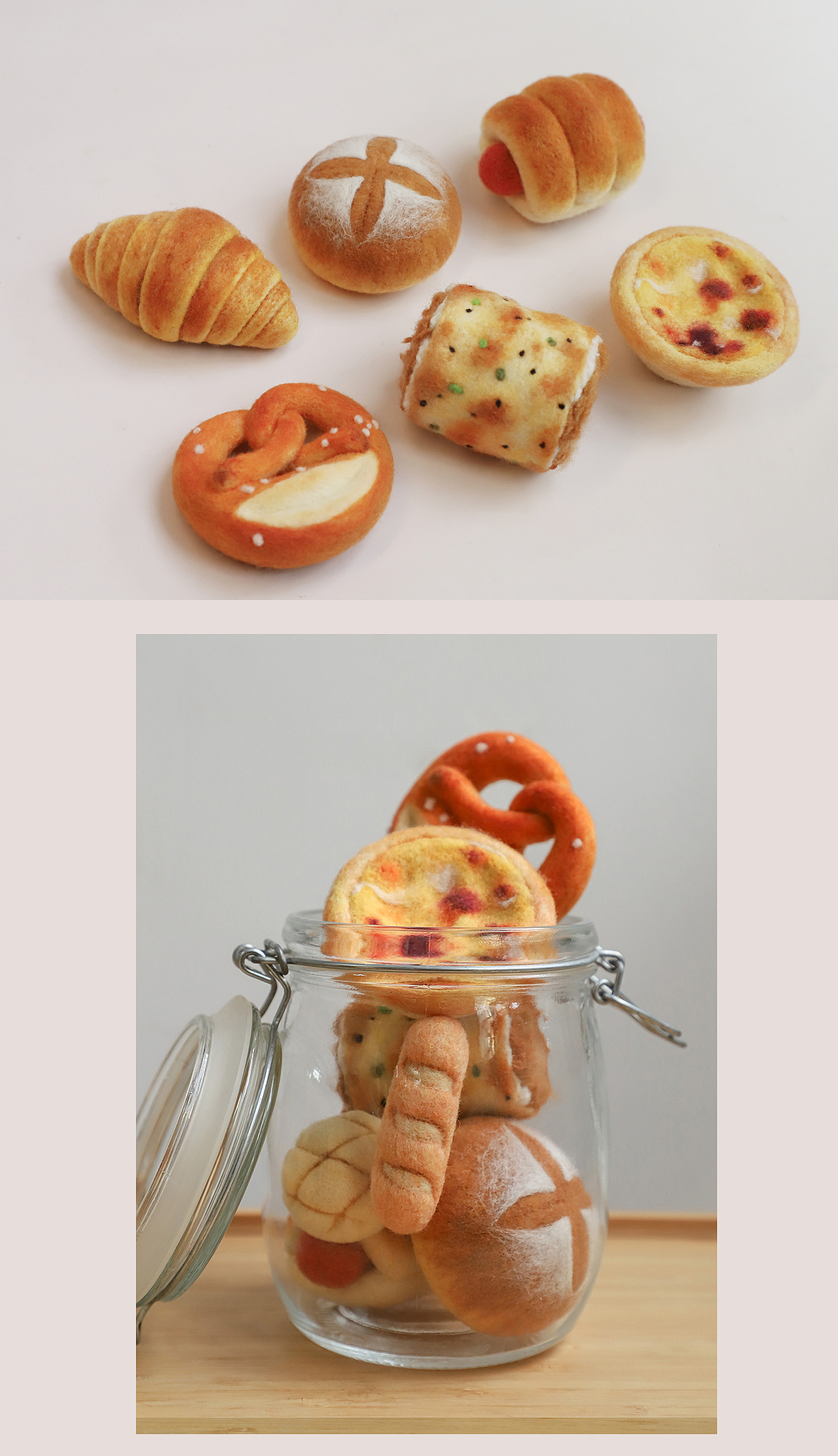 囍囍的羊毛毡 之 面包就是力量！（图ZMzQwNDY4NjQ0） - 其他手工艺 - 站酷设计师谢囍囍原创素材 - 站酷ZCOOL