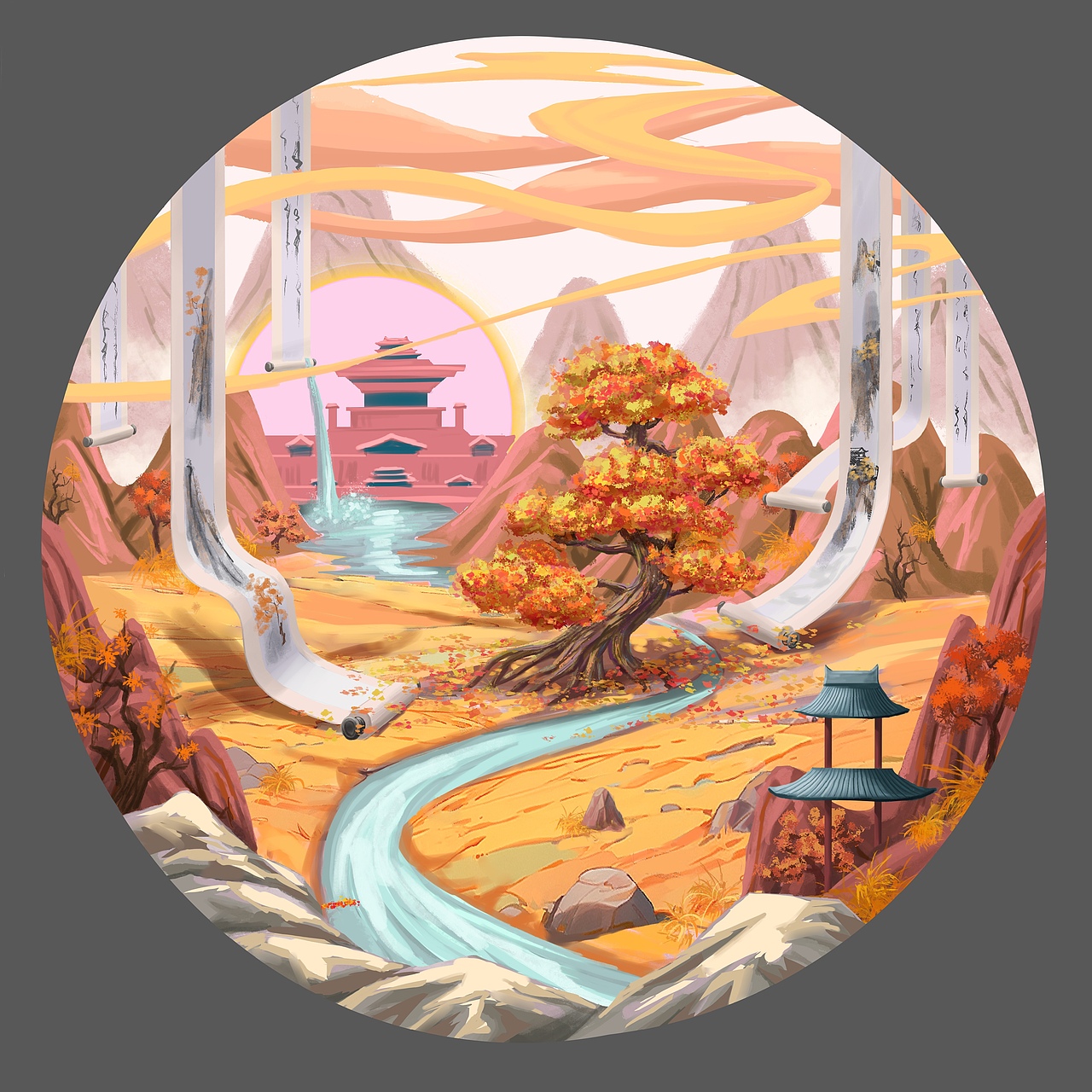 春夏秋冬（图ZMzYxMTE2NTc2） - 概念设定 - 站酷设计师路娜娜原创素材 - 站酷ZCOOL