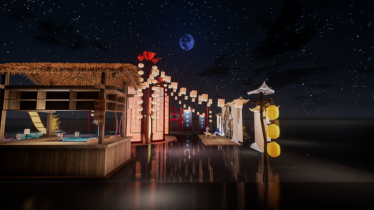 中秋美陈（图ZMzE0Nzc4MDE2） - 场景 - 站酷设计师冷颜ff原创素材 - 站酷ZCOOL