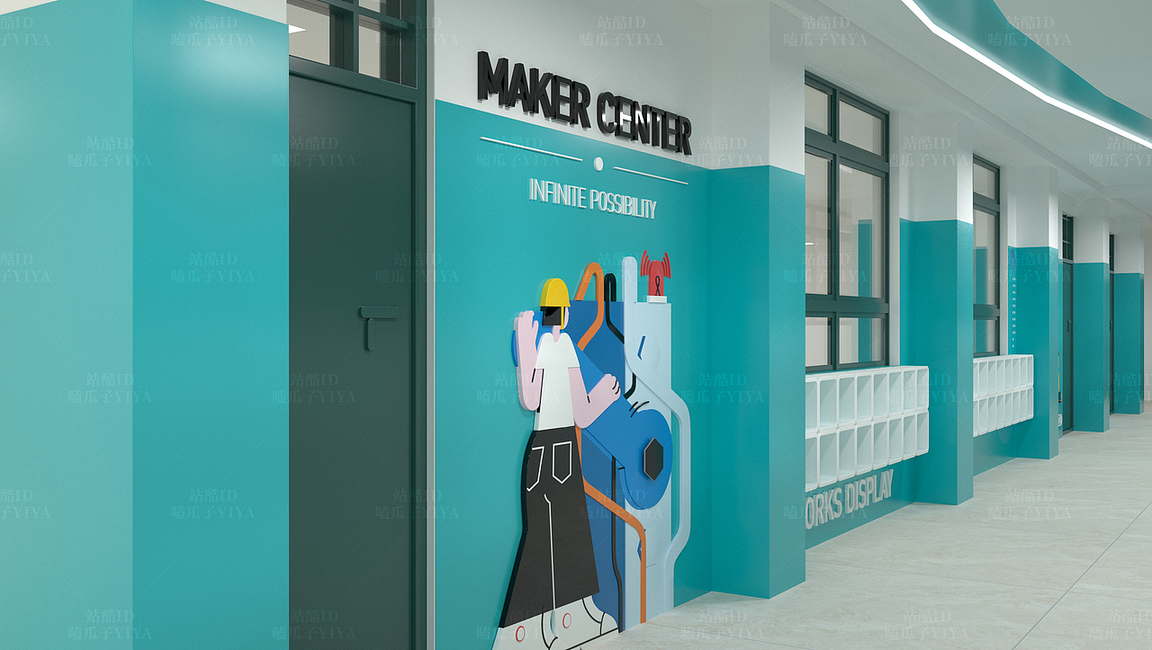 河南省第二实验中学（三）-校园文化-形象墙（图ZMzM4NjA2NzQw） - 商业空间设计 - 站酷设计师嗑瓜子YIYA原创素材 - 站酷ZCOOL