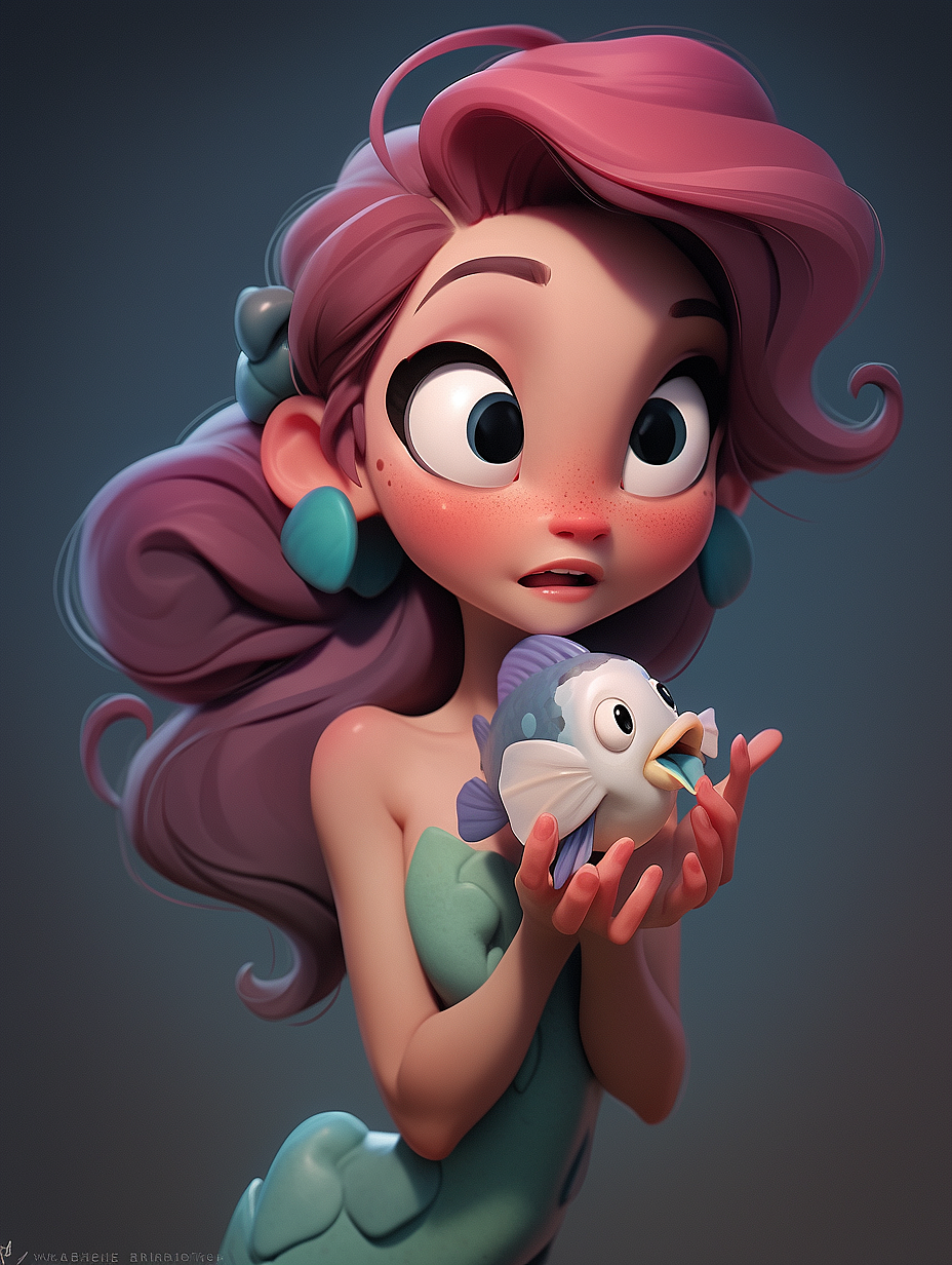 020期|Midjourney Niji 咒语绘图|美人鱼2