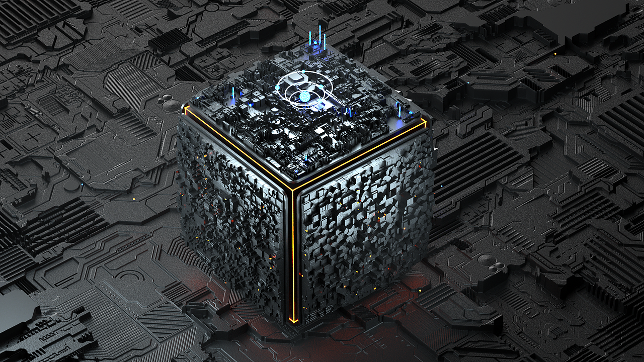 C4D作品--魔方盒子